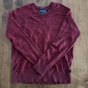 Men's SM Seriously Soft Red and Black Cotton/Wool blend American Eagle Sweater